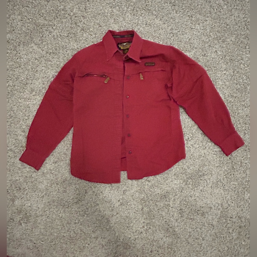 Harley Davidson Long Sleeve Shirt with Detachable Sleeves, Medium